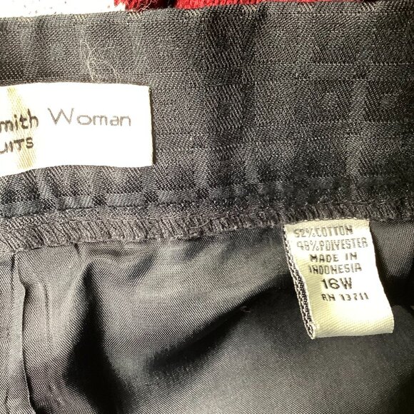 Amanda Smith Women 2 Piece Blk Pant Suit - Picture 6 of 10